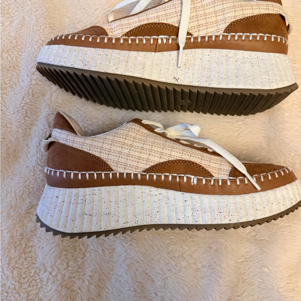Universal Thread Brown and Cream Platform Sneakers - image 2